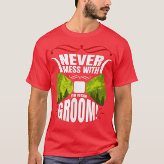 Sarkastischer Groom des Veganismus-Sprichworts T-Shirt
