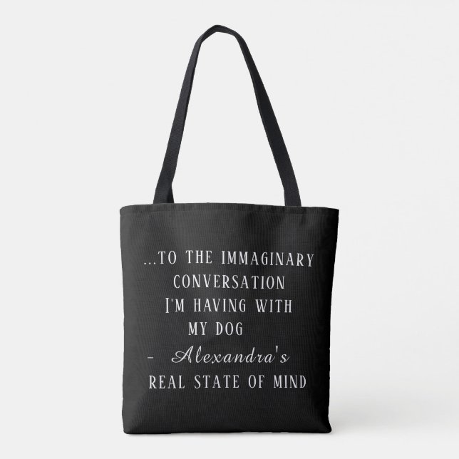 Sarkastischer Introvertierter Benutzerdefiniertes  Tasche (Rückseite)