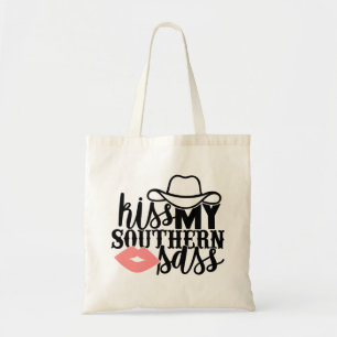 Sarkastischer Kuss Mein Sass Western Cowgirl Südst Tragetasche