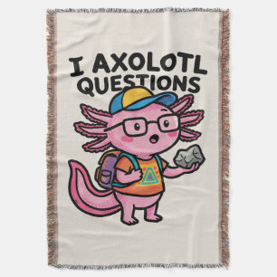 Sarkastischer Nerd Axolotl I Axolotl Fragen Meme Decke