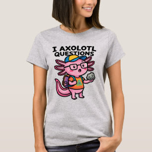 Sarkastischer Nerd Axolotl I Axolotl Fragen Meme T-Shirt