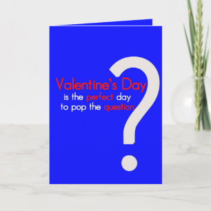 Sarkastischer Pop die Fragen-Valentinstag-Karte Feiertagskarte