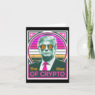 Sarkastischer Trump Der Aufstieg Des Krypto Bitcoi Karte