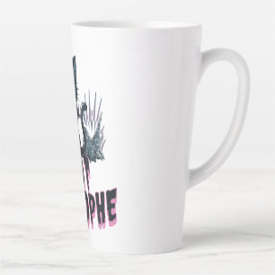Sarkastisches Design mit grumpy cat im Cartoon-Sti Milchtasse