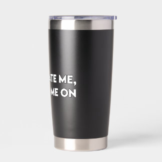 Sarkastisches fettgedrucktes Grafikdesign 'Hass mi Thermobecher