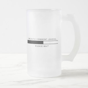 Sarkastisches Kommentar-Laden Mattglas Bierglas