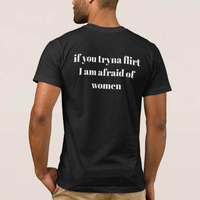 Sarkastisches Meme T-Shirt (Rückseite)