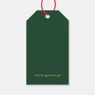 Sarkastisches minimalistisches Weihnachtsgeschenk- Geschenkanhänger