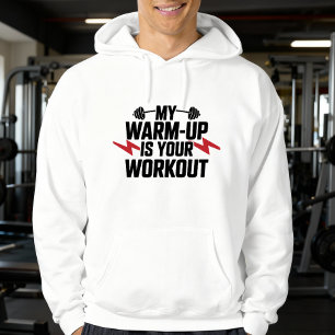 Sarkastisches motivierendes Workout für das Kraftt Hoodie