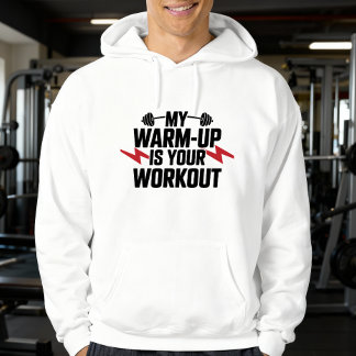Sarkastisches motivierendes Workout für das Kraftt Hoodie