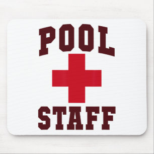 Sarkastisches Poolpersonal Außerdienstliche Reise Mousepad