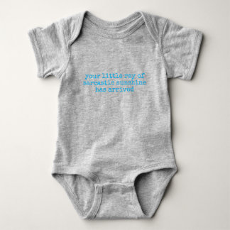 Sarkastisches Sonnenschein-Humordesign Baby Strampler