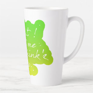 Sarkastisches Warten Lass mich das grüne Ombre übe Milchtasse