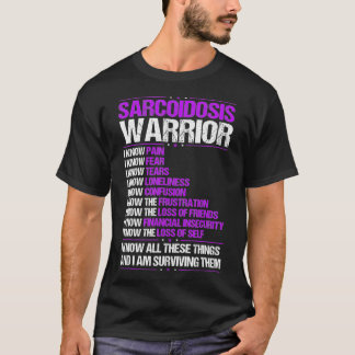 Sarkoidose Bewusstsein I Know Pain Lila Ribbon T-Shirt