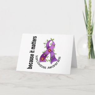 SARKOIDOSE Blume Ribbon 3 Karte