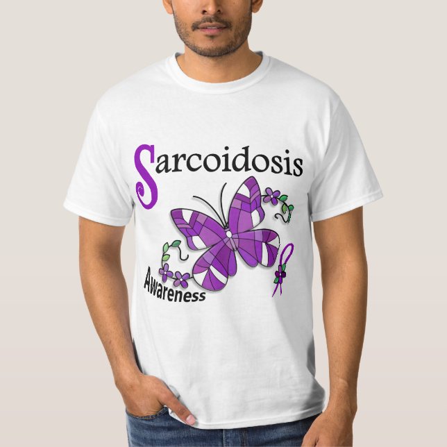 Sarkoidosis des Buntglas-Schmetterlings-2 T-Shirt (Vorderseite)