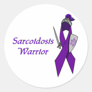 Sarkoidosis-Kriegers-Aufkleber Runder Aufkleber