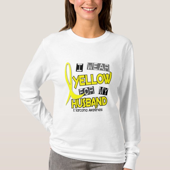 Sarkom I ABNUTZUNGS-GELB FÜR MEINEN EHEMANN 37 T-Shirt (Vorderseite)