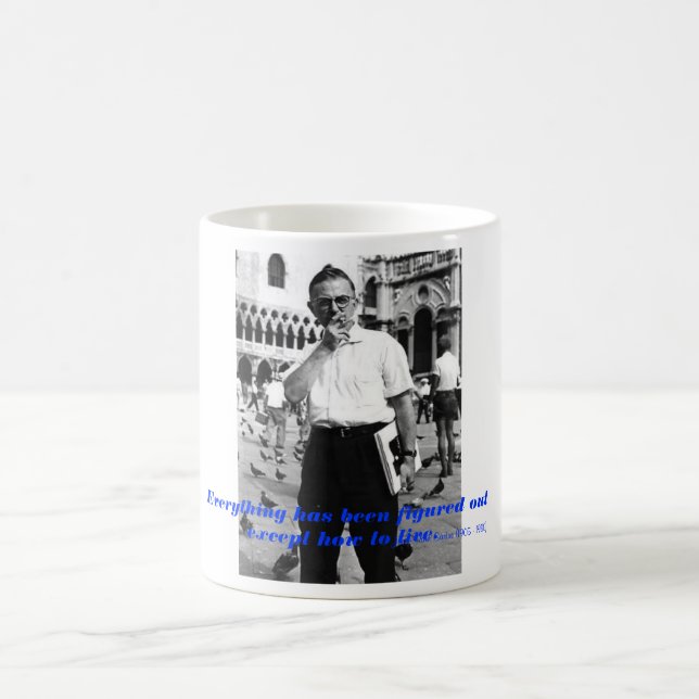 Sartre: Philosophen-Tasse Kaffeetasse (Mittel)