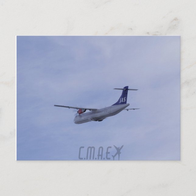 SAS ATR-72 CMAE-Postkarte Postkarte (Vorderseite)
