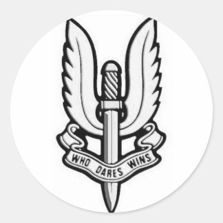 SAS-Emblem Vinyl-Aufkleber Runder Aufkleber
