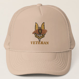 SAS Special Air Service Abzeichen War vets iraq Hu Truckerkappe