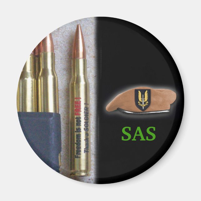 sas veteran war königliche Armee Marine iraq Nenne Magnet (Vorne)