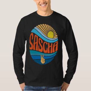 Sascha Vintage Sonnenuntergang Sascha Groovy Tie T-Shirt