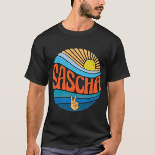 Sascha Vintage Sonnenuntergang Sascha Groovy Tie T-Shirt