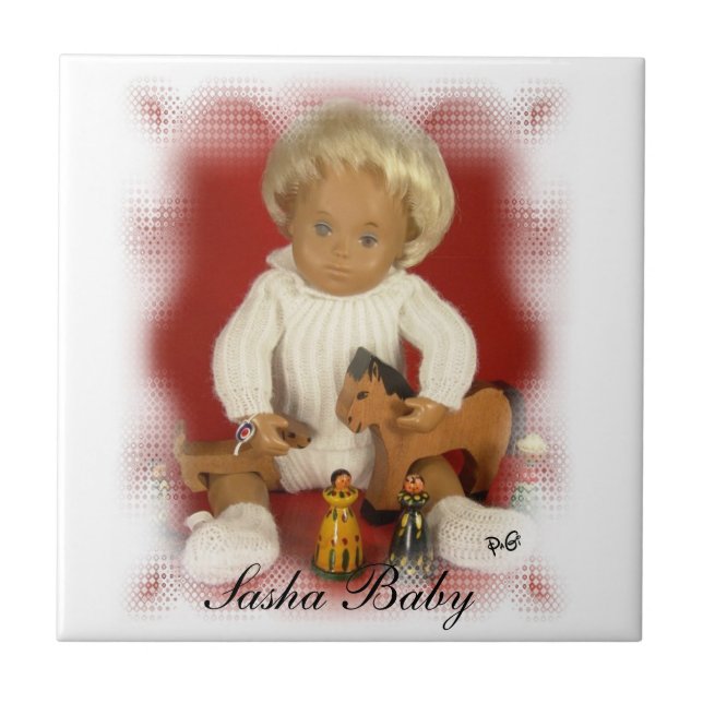 Sasha Baby Fliese (Vorderseite)