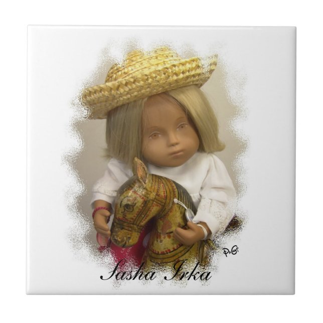 Sasha Baby Fliese (Vorderseite)