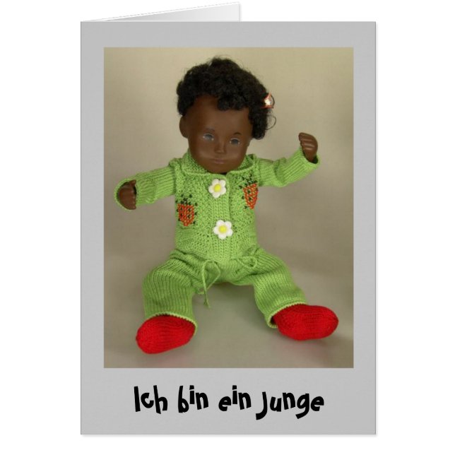 Sasha Baby Geburtsanzeige Karte (Devant)