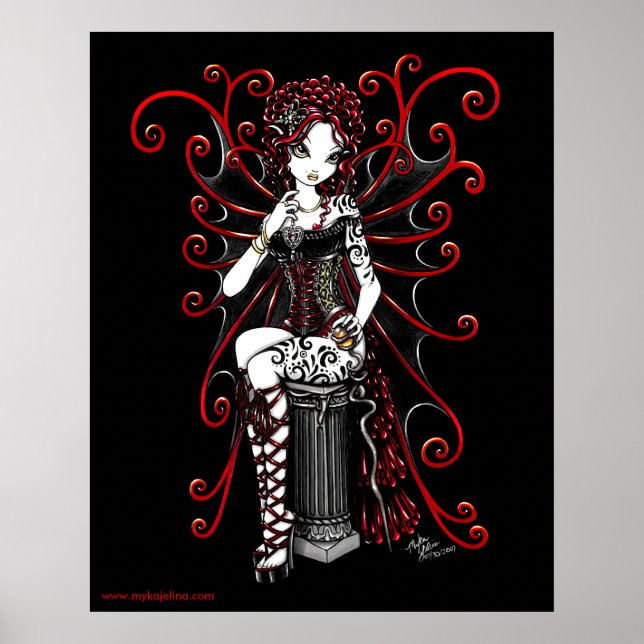 Sasha Red Couture Fairy Poster (Vorne)
