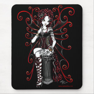 Sasha Rot tätowierte Korsett-Fee Mousepad