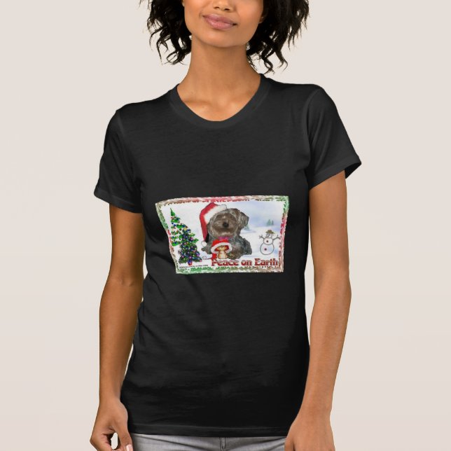 Sasha Sydney Silky Dog Mouse Holiday Apparel T-Shirt (Vorderseite)
