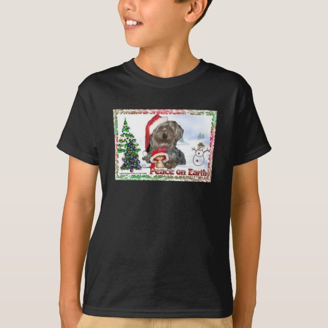 Sasha Sydney Silky Dog Mouse Holiday Apparel T-Shirt (Vorderseite)