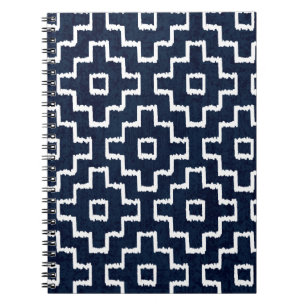 Sashiko nahtlos indigo Farbmuster mit Tradition Notizblock