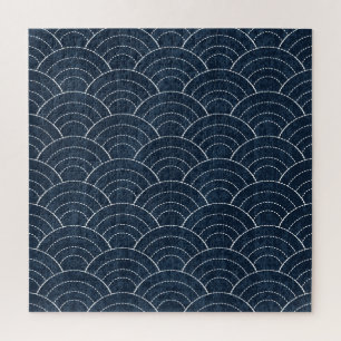 Sashiko Stickerei: Indisches japanisches Muster.