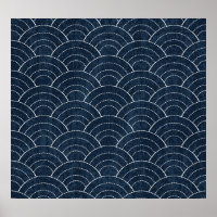 Sashiko Stickerei: Indisches japanisches Muster.