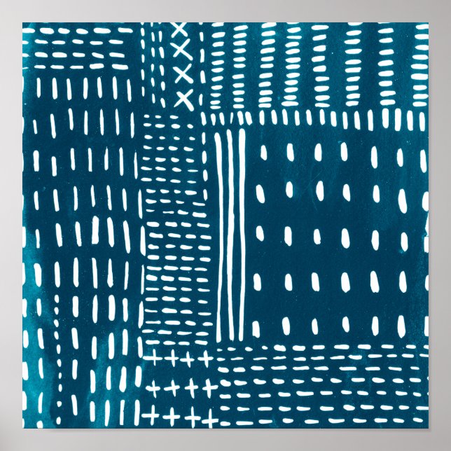 Sashiko Stitches Poster (Vorne)