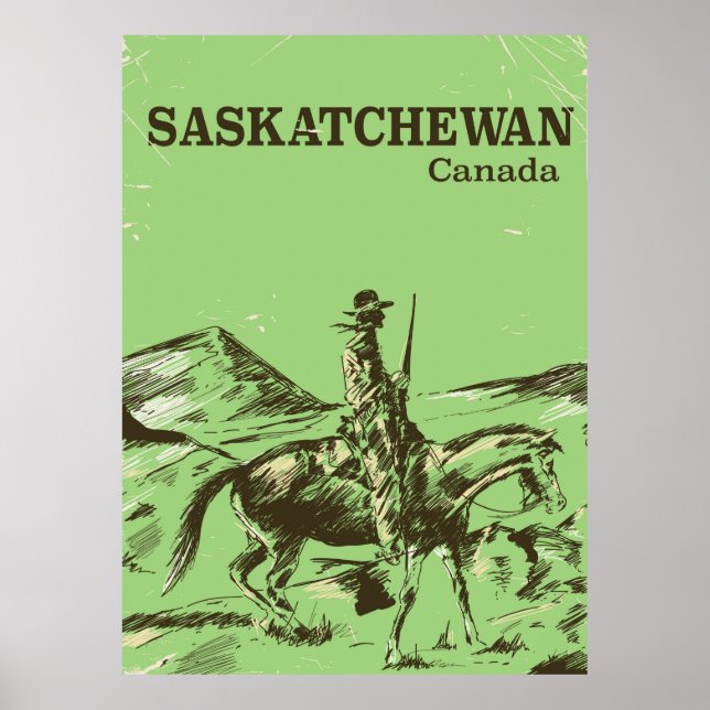 Saskatchewan Canada vintage travel poster (Vorne)