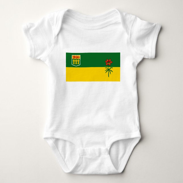 Saskatchewan Flag Baby Strampler (Vorderseite)