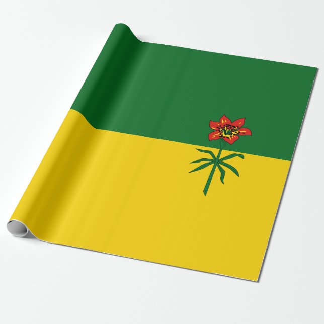 Saskatchewan Flag Geschenkpapier (Ungerollt)