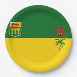 Saskatchewan Flag Pappteller