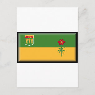 Saskatchewan Flag Postkarte