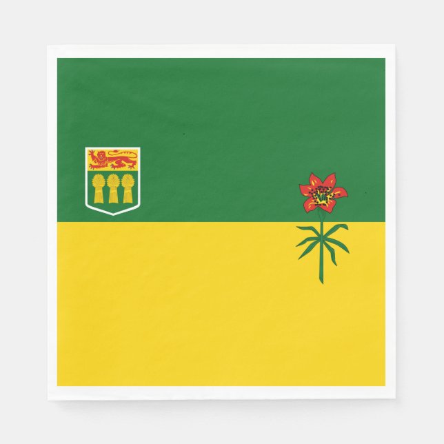 Saskatchewan Flag Serviette (Vorderseite)