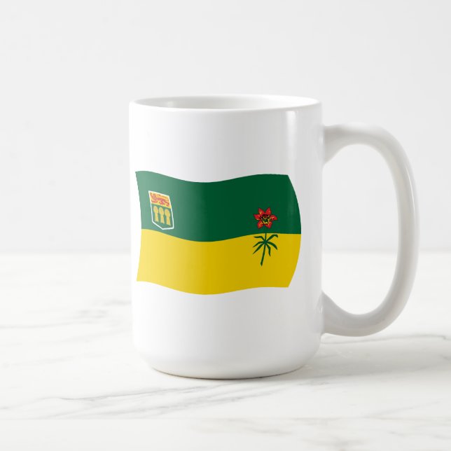Saskatchewan-Flaggen-Tasse Kaffeetasse (Rechts)