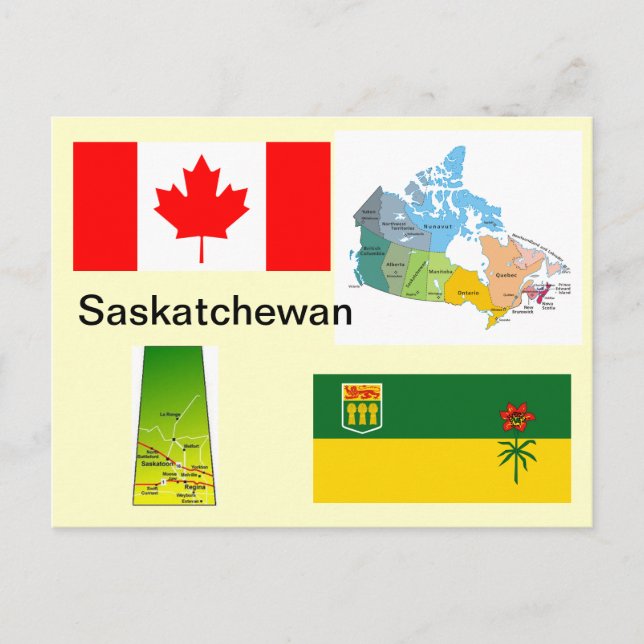 Saskatchewan Kanada Postkarte (Vorderseite)