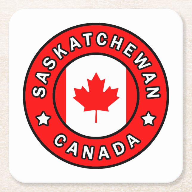 Saskatchewan Kanada Rechteckiger Pappuntersetzer (Vorderseite)