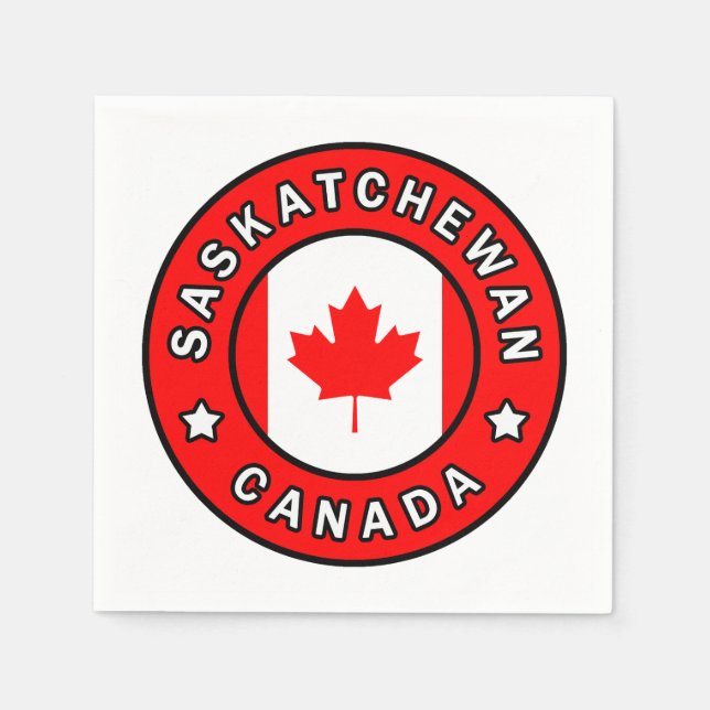 Saskatchewan Kanada Serviette (Vorderseite)
